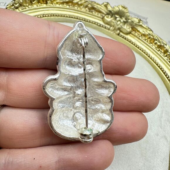 Vintage Snowman Brooch Winter Christmas Pin - Picture 4 of 6